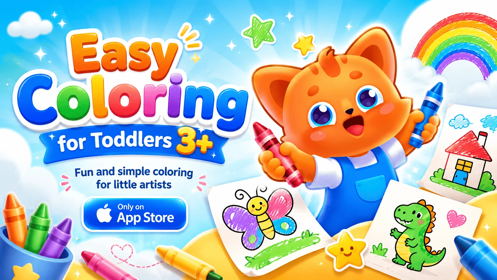 Easy Coloring for Toddlers 3+